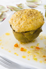 Stuffed artichokes.