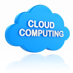 3D render of a cloud