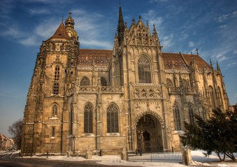 Fototapeta na wymiar Gothic cathedtral in Slovakia