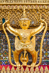 Golden garuda bird decoration