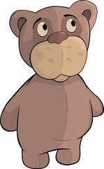 Naklejka premium Toy a bear. Cartoon