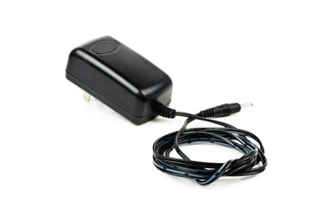 AC adapter for charging the phone - obrazy, fototapety, plakaty