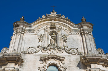 Fototapeta na wymiar St. Francesco d'Assisi Church. Matera. Basilicata. Italy.