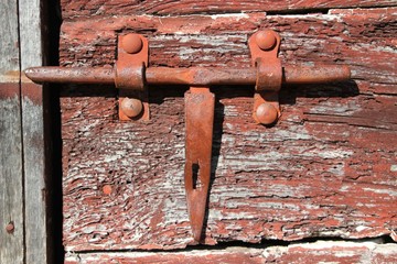 vérrou ancien de porte.