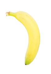 Ripe banana isolated on white background