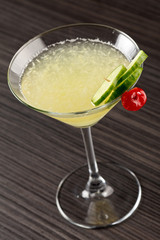 cocktail with cucumber