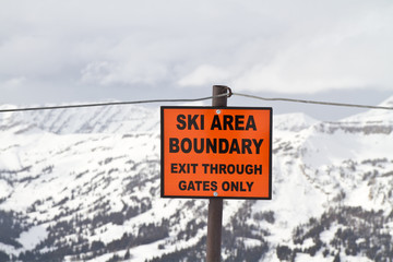 Skigebietsgrenze, Rocky Mountains, USA © Jan Schuler
