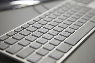 Tastatur von Apple mit weissen Tasten