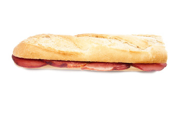 bocadillo en fondo blanco