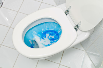 Reinigen der Toilette