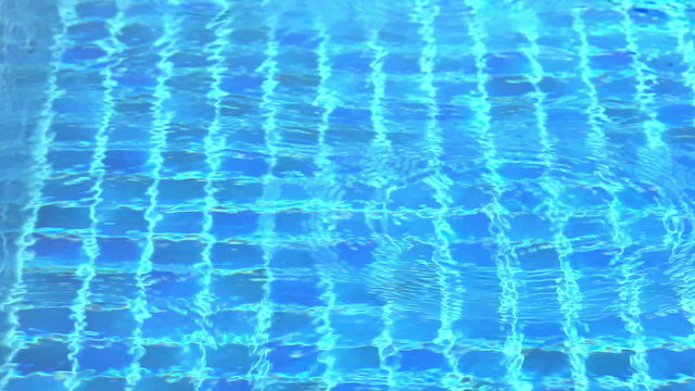 swimming pool with wave of water drop
