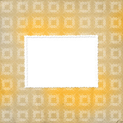 Yellow ornamental background for backdrop or design