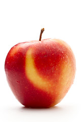 Fresh red and yellow apple