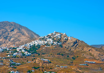 View of Chora of Sifnos island in Cyclades Greece