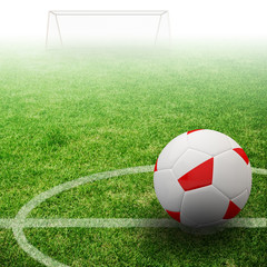 Poland flag on 3d Football © tigger11th