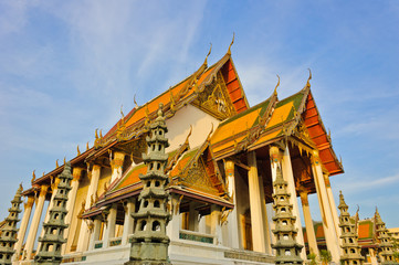 Obraz premium Wat Suthat is a royal temple in Bangkok, Thailand
