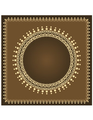 Snowflake winter background.