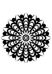 Snowflake winter background.