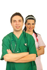 Health workers team