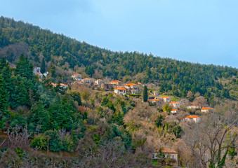 Fototapeta na wymiar Grecki wieś w Pelloponnese