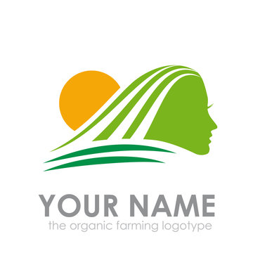 Logo organic farming # Vector