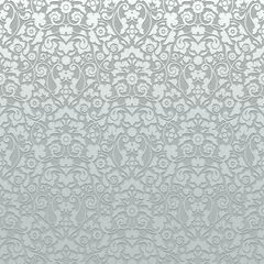 Nahtlose Damast-Muster 3D-Silber © Jan Engel