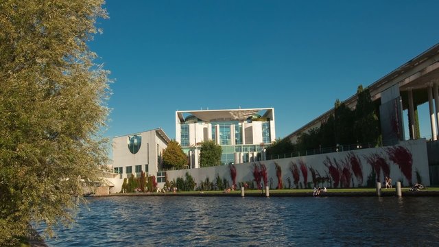 Kanzleramt, Ufer, Timelapse, zeitraffer