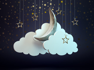 Night sky background