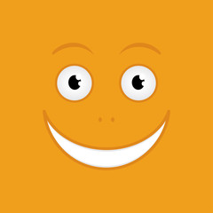 smiling cartoon face