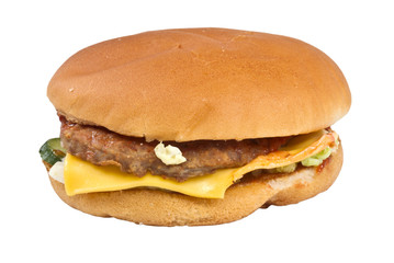 hamburger isolated on white