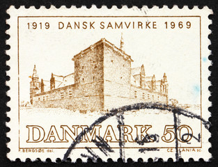 Postage stamp Denmark 1969 Kronborg Castle