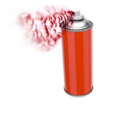 Rote Spraydose