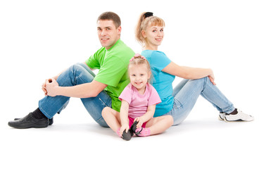 Family with daughter