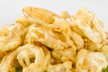 golden deep fried onion rings