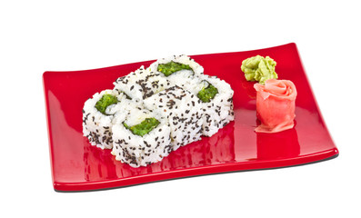 japan vegetarian roll with nori
