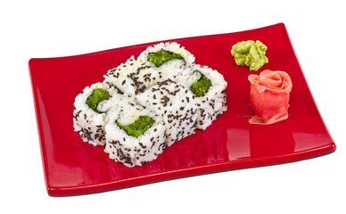 japan vegetarian roll with nori