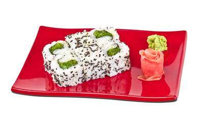 japan vegetarian roll with nori