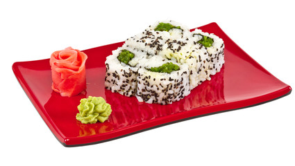 japan vegetarian roll with nori