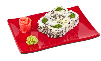 japan vegetarian roll with nori