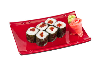 japan vegetarian roll with tomato