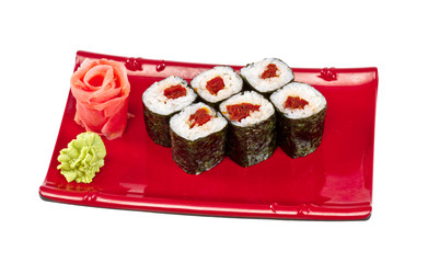 japan vegetarian roll with tomato