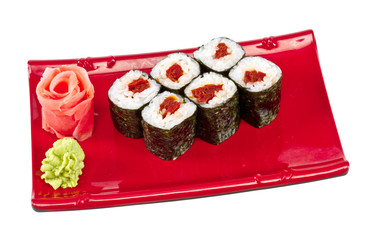 japan vegetarian roll with tomato