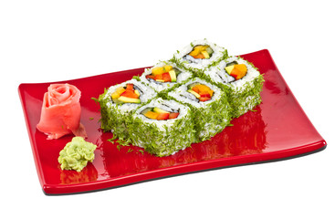 japan vegetarian roll with dill vegetables