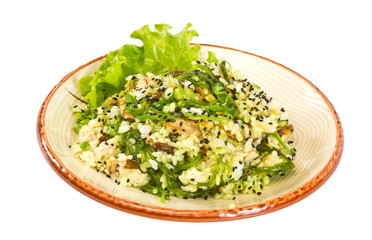 tasty rice with mushrooms