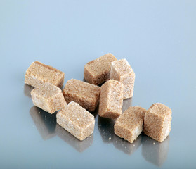 Brown sugar cubes.