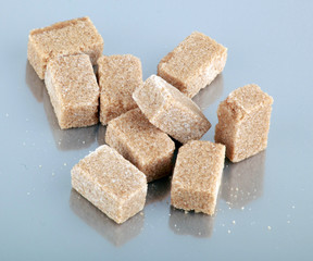 Brown sugar cubes.