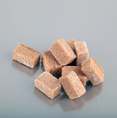 Brown sugar cubes.