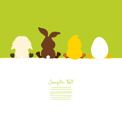 Easter Card 4 Sitting Easter Comics