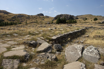 Fototapeta na wymiar Ruins of old Hittite capital Hattusa, Turkey