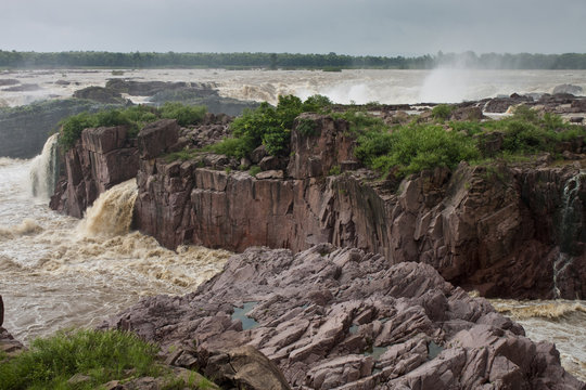 Raneh Falls During Monsoon Period, India